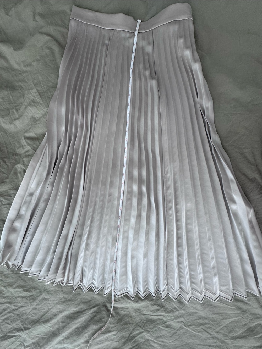 Judith & Charles Pleated Midi Skirt “Luminism” in stone / beige - 6